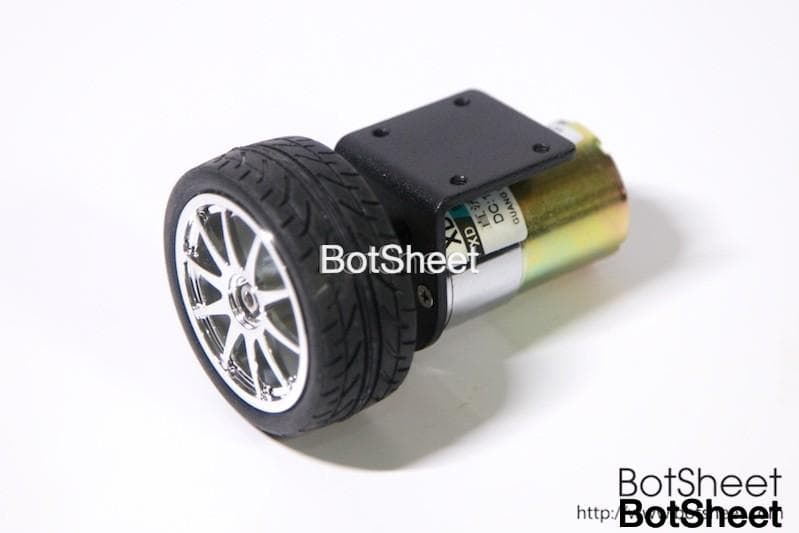 37GB-520 齒輪減速馬達連輪子 (12V)