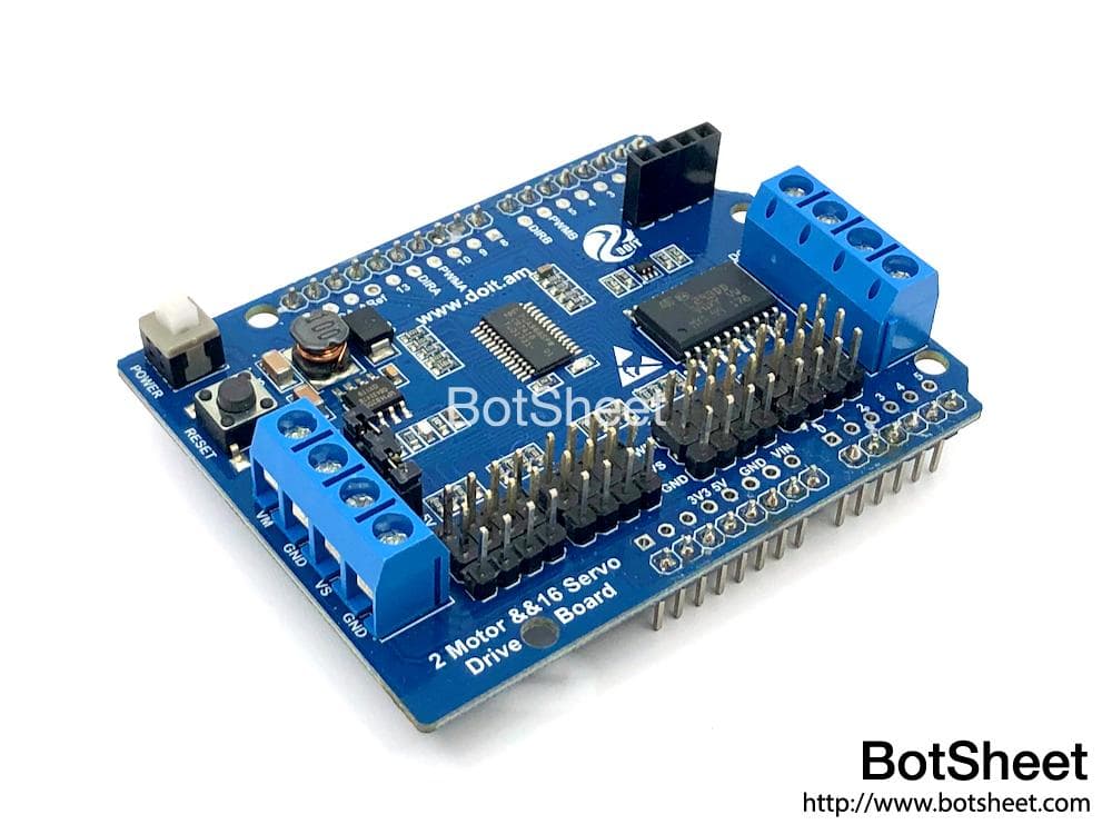 Arduino 2路馬達及16路舵機擴展板