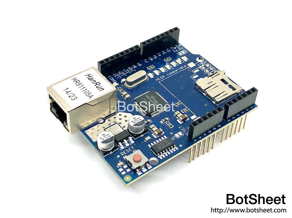 Arduino Ethernet W5100 網絡及SD卡擴展板