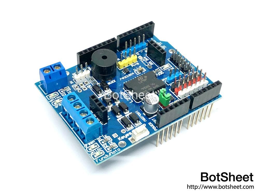 Arduino L298P 多功能馬達驅動擴展板