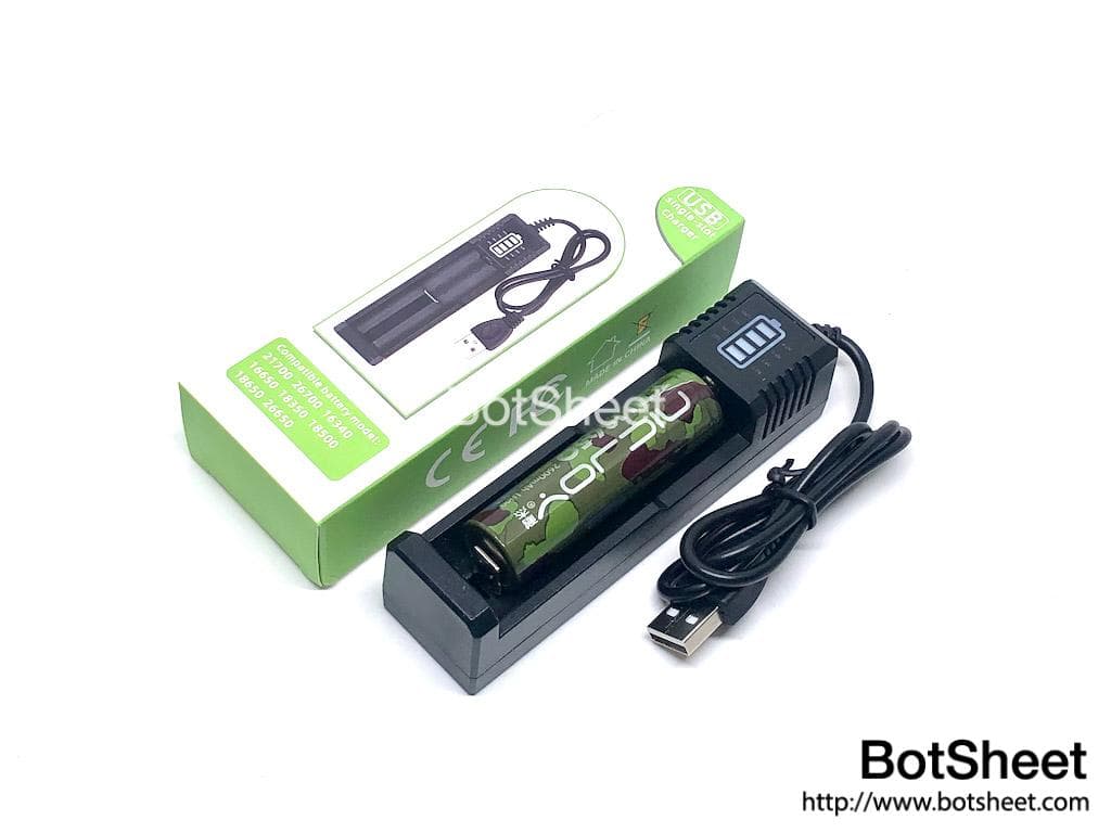 USB 單槽鋰電池充電器 YH-01U